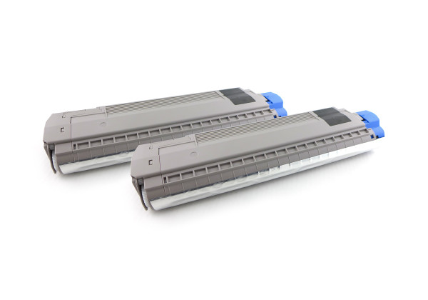 Green2Print Toner Doppelpack, 2 Kartuschen 2x 7000 Seiten ersetzt OKI 44059168 passend für OKI MC851