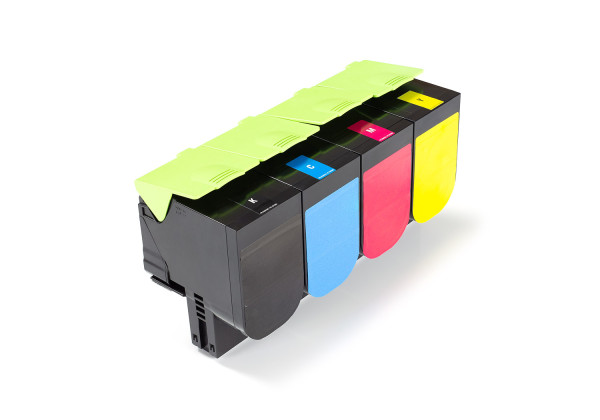 Green2Print Hochleistungstoner Toner-Set, 4 Kartuschen 1x 3000, 3x 2300 Seiten passend für Lexmark M