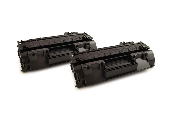 Green2Print Toner Doppelpack, 2 Kartuschen 2x 2300 Seiten ersetzt HP CE505A, 05A passend für HP Lase